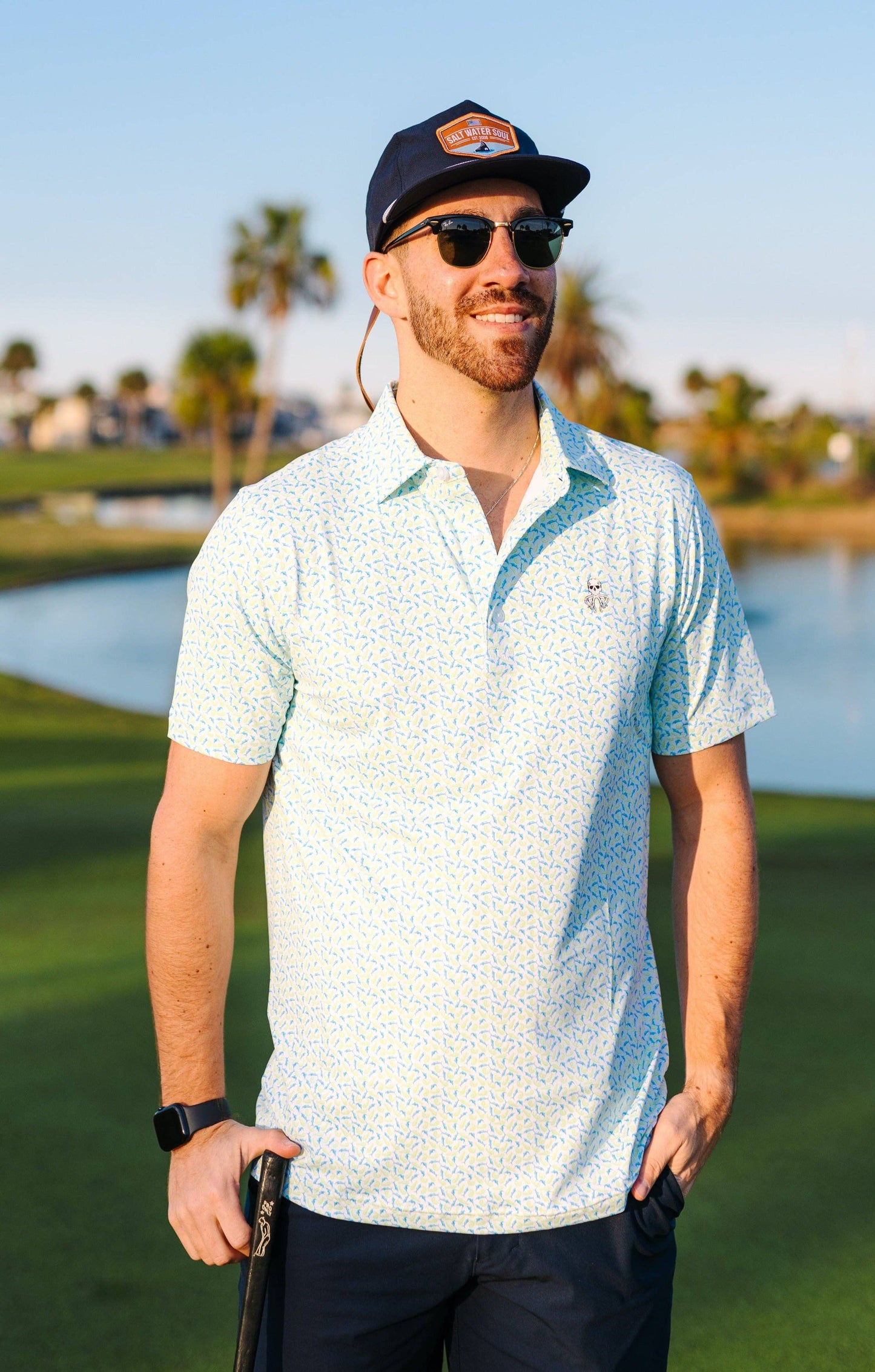 SALT WATER SOUL - Mahi Mahi Marlin Polo