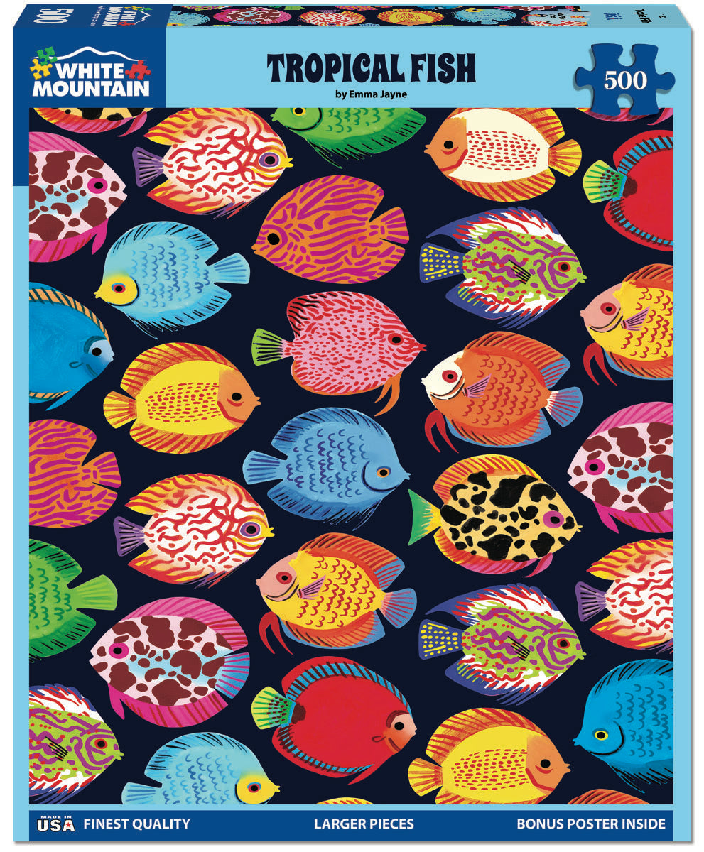 White Mountain Tropical Fish 500pc Puzzle
