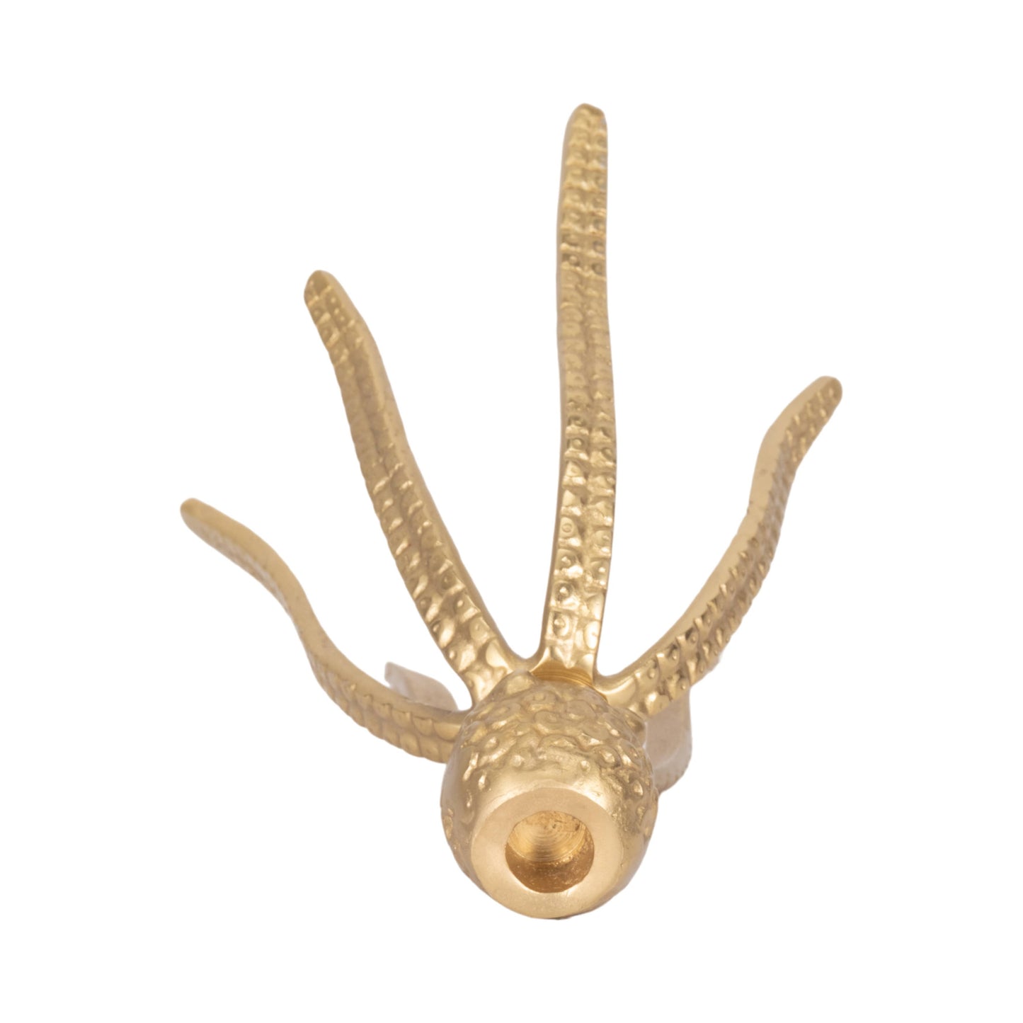 Sagebrook Home - Candle Holder - Gold Metal Coastal Octopus Taper, 10 in.