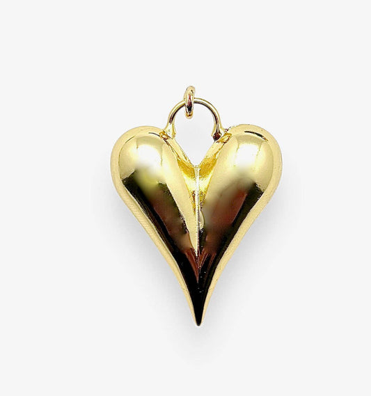 Shiver + Duke - Elongated Puffy Heart Charm