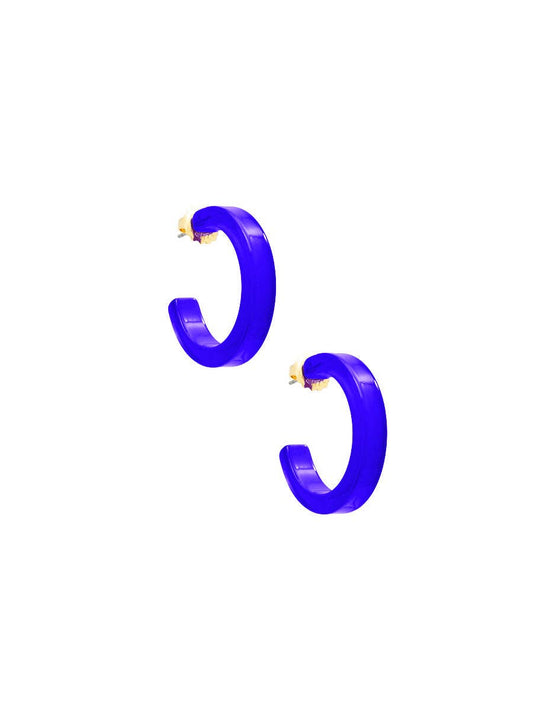 ZENZII Jewelry - Small Resin Open Hoop Earring
