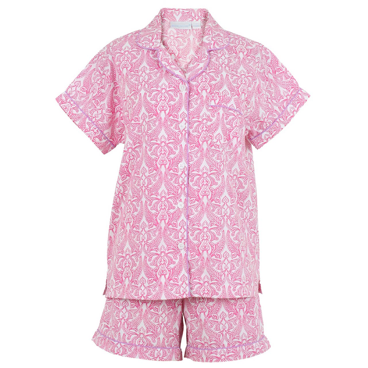 Needham Lane - Clare Pink Short Sleeve Shorty Pajamas