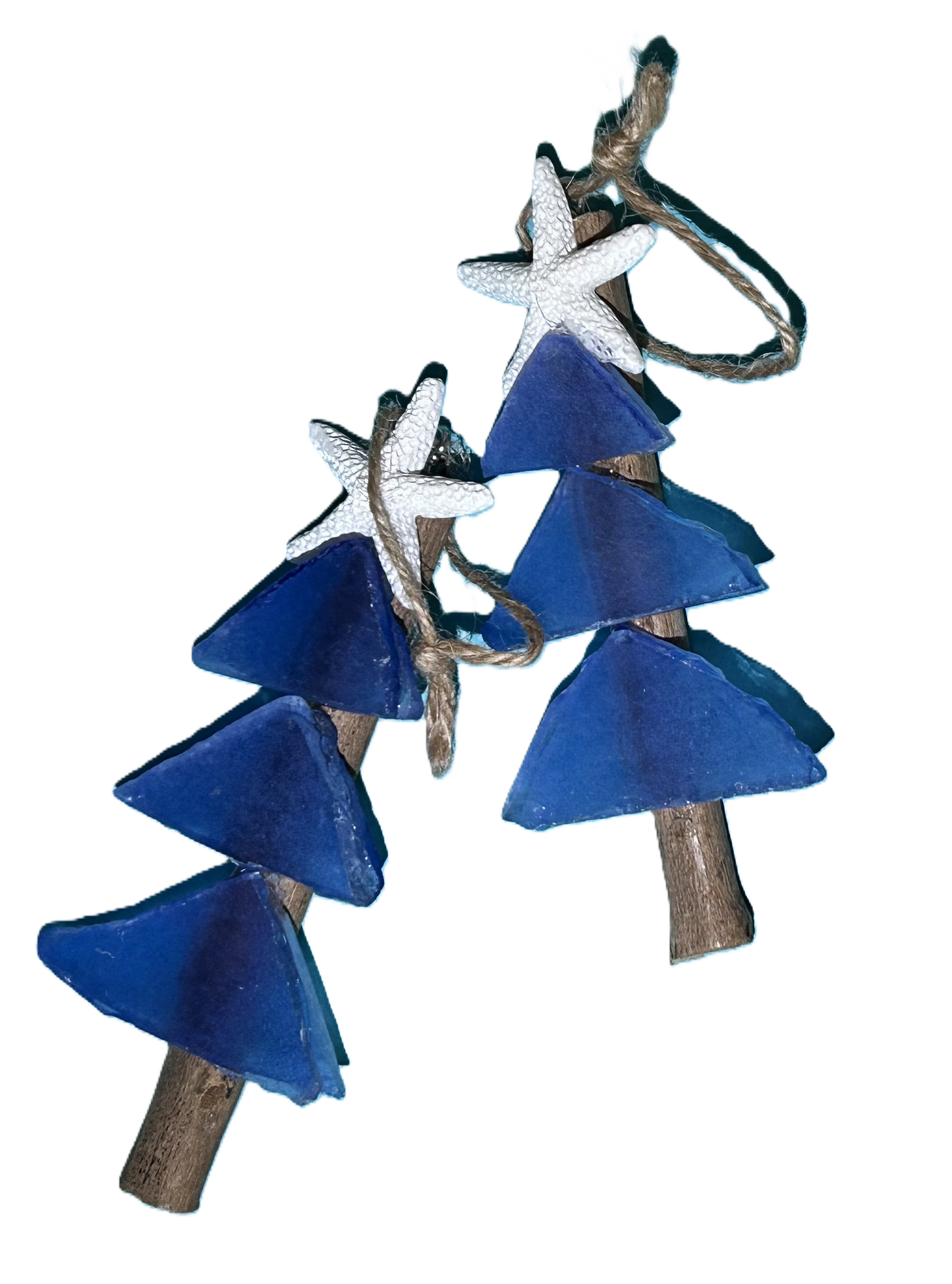 Mini Tree Sea Glass Christmas Ornament