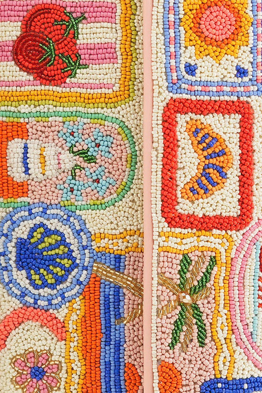 America & Beyond - Ultimate Summer Vacay Beaded Shoulder Bag