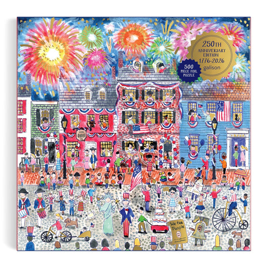 Chronicle Books - Michael Storrings Celebrate The USA 500 Piece Foil Puzzle