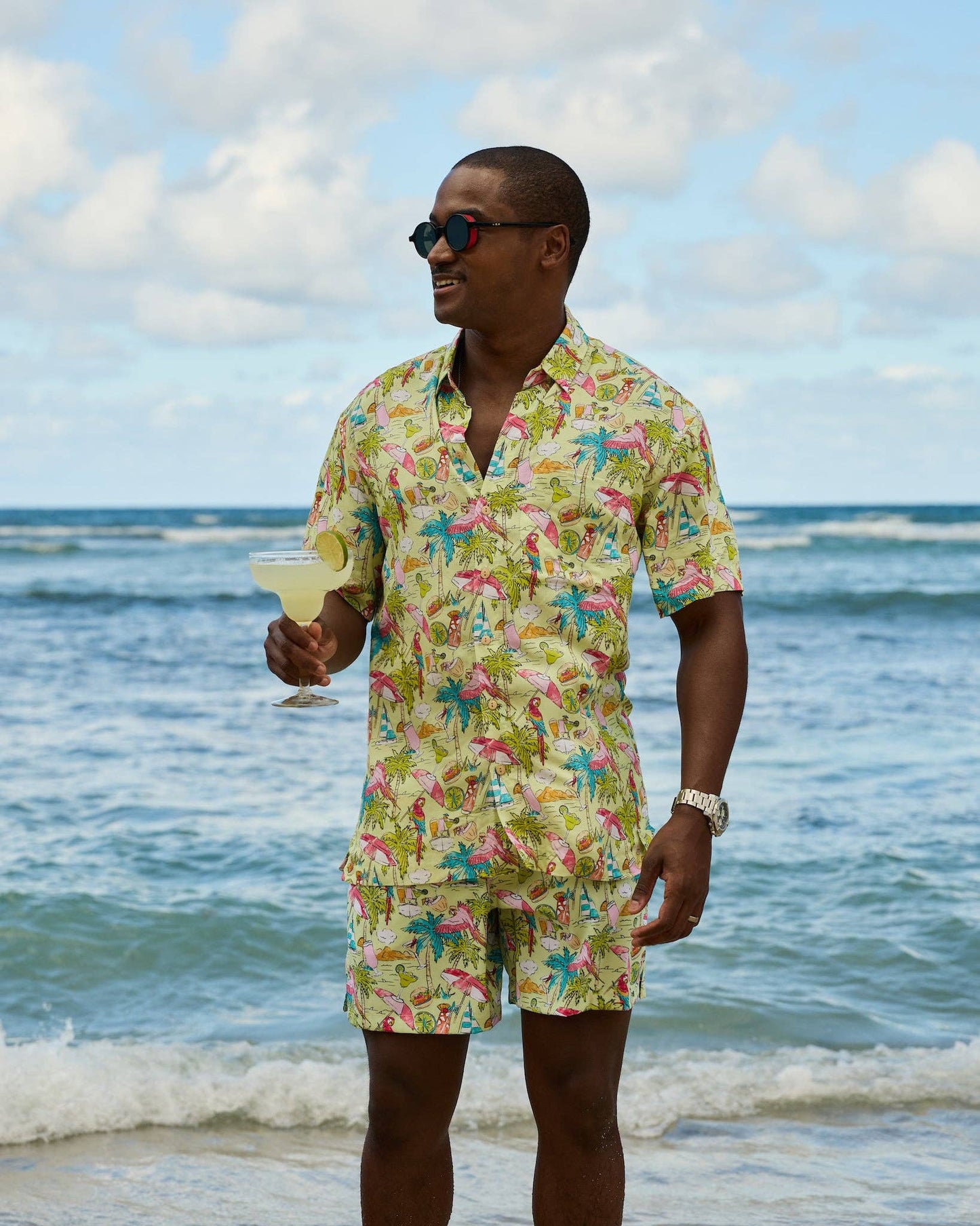 Kenny Flowers - Margaritaville by Kenny Flowers - Welcome to Margaritaville - Lime - Short Sleeve Shirt
