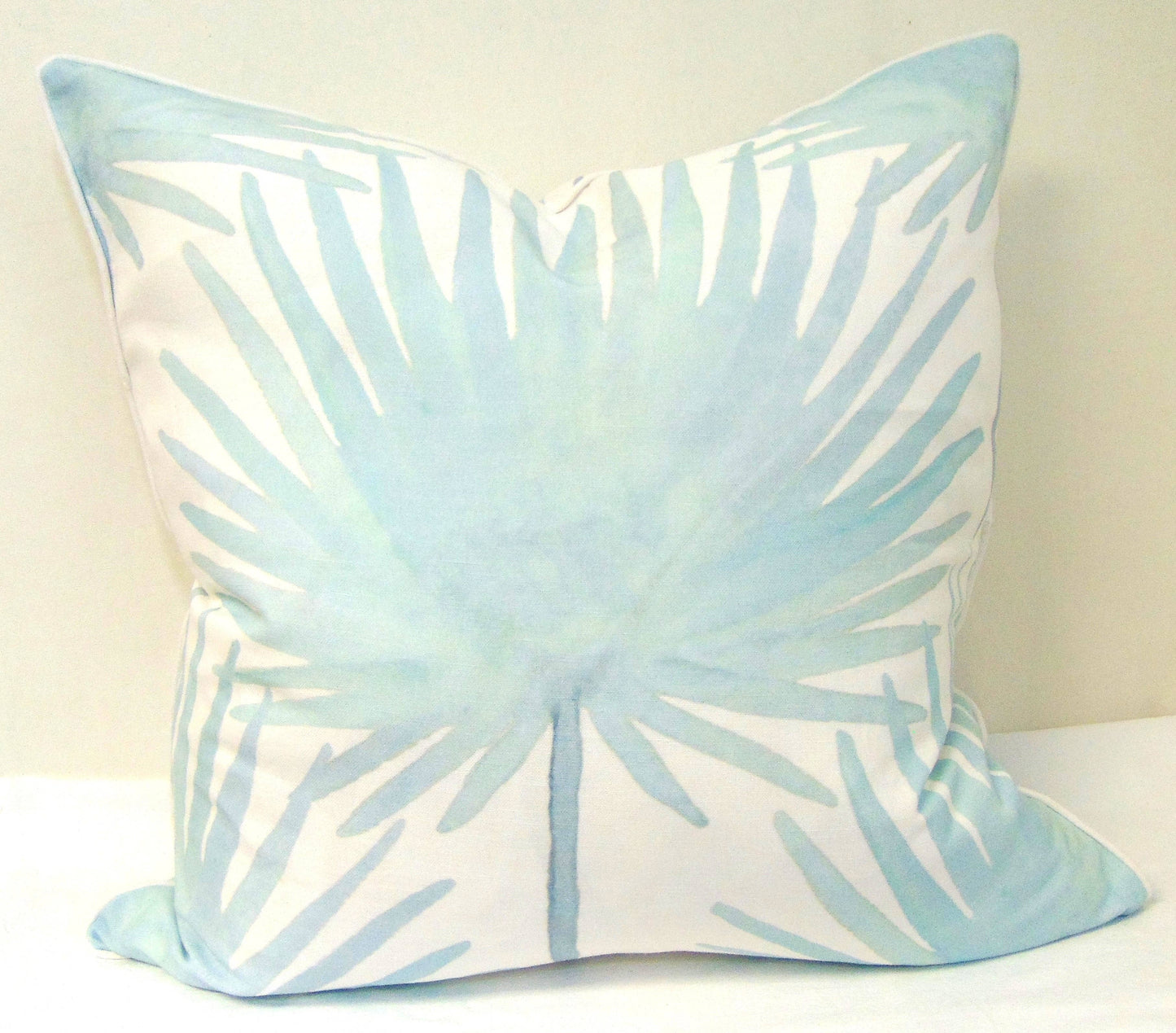 Lowcountry Linens - Limited Edition Palm Frond Pillow Cover With Welt