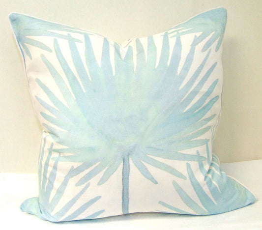 Lowcountry Linens - Limited Edition Palm Frond Pillow Cover With Welt