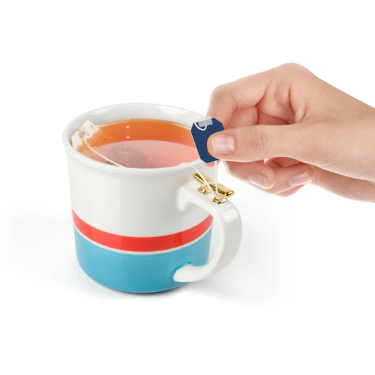 Fred & Friends - HIGH TIED Tea Mug - 12oz Ceramic Mug with Nautical Design