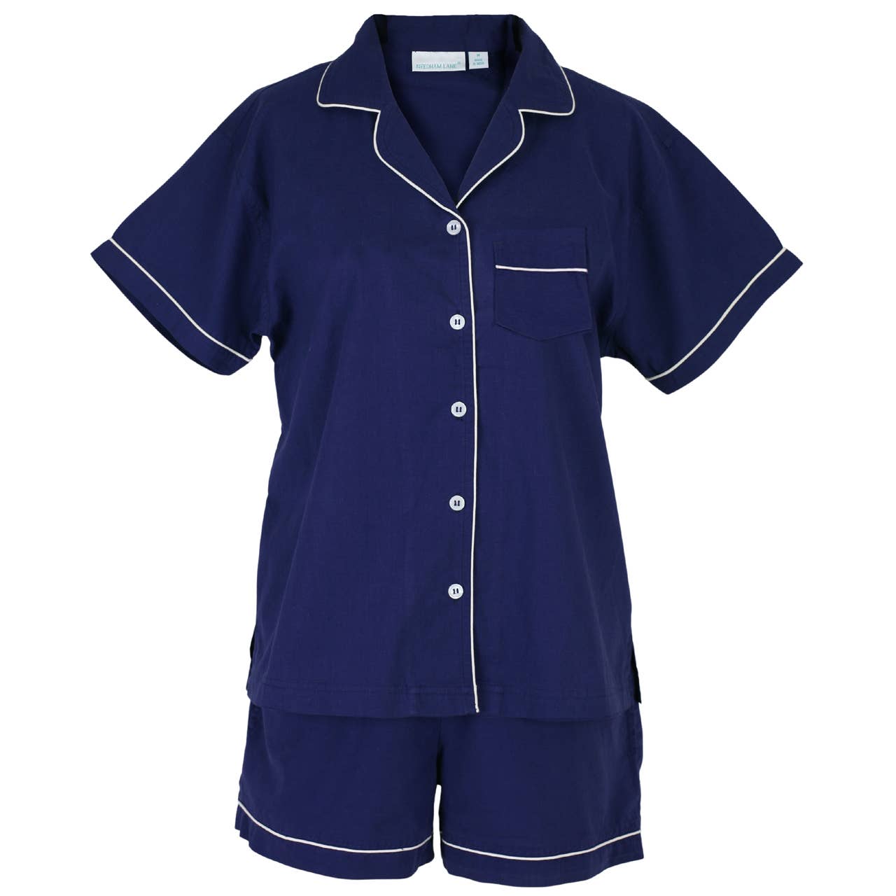 Needham Lane - Cooper Navy Short Sleeve Shorty Pajamas