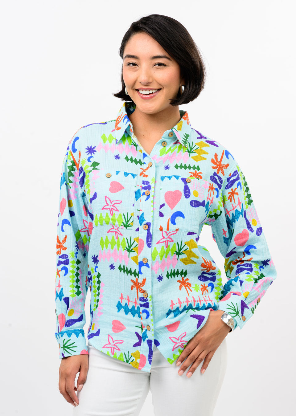 Ivy Jane - Long Sleeve Camp Shirt