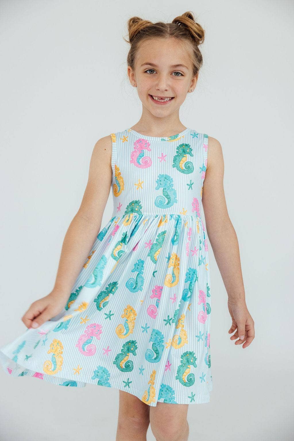 Mila & Rose - Seahorse Swirl Tank Twirl Dress