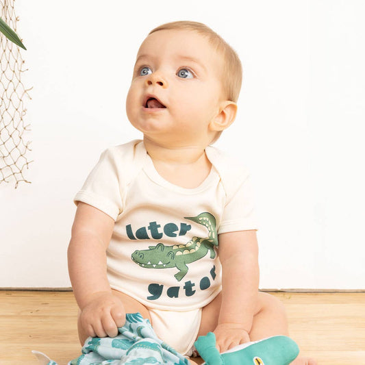 Emerson and Friends - Later Gator Alligator Florida Baby Onesie Cotton Bodysuit