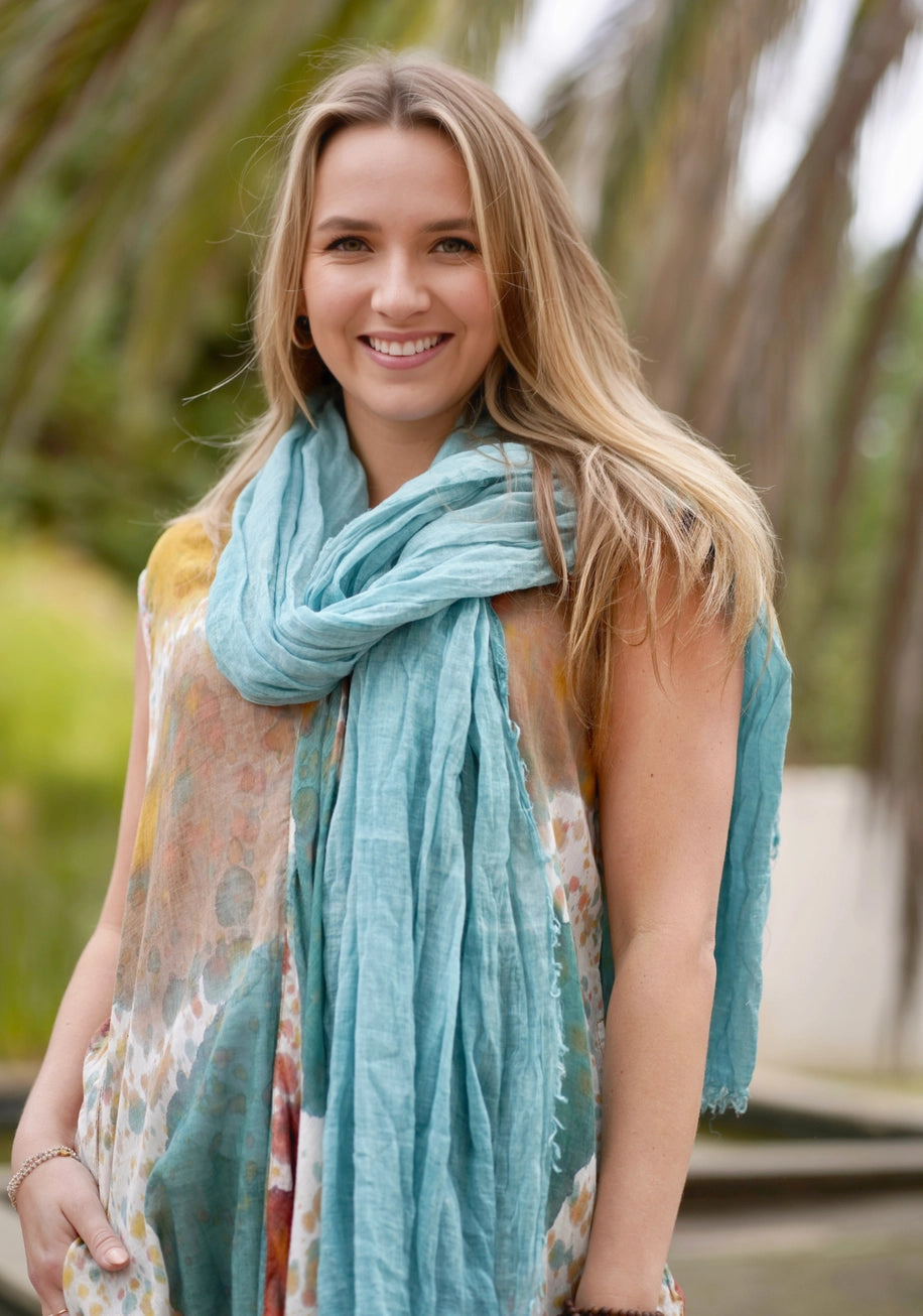 Stone Washed Cotton Scarf