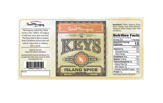 Gourmet Warehouse Brands - Hemingway " The Keys" Island Spice