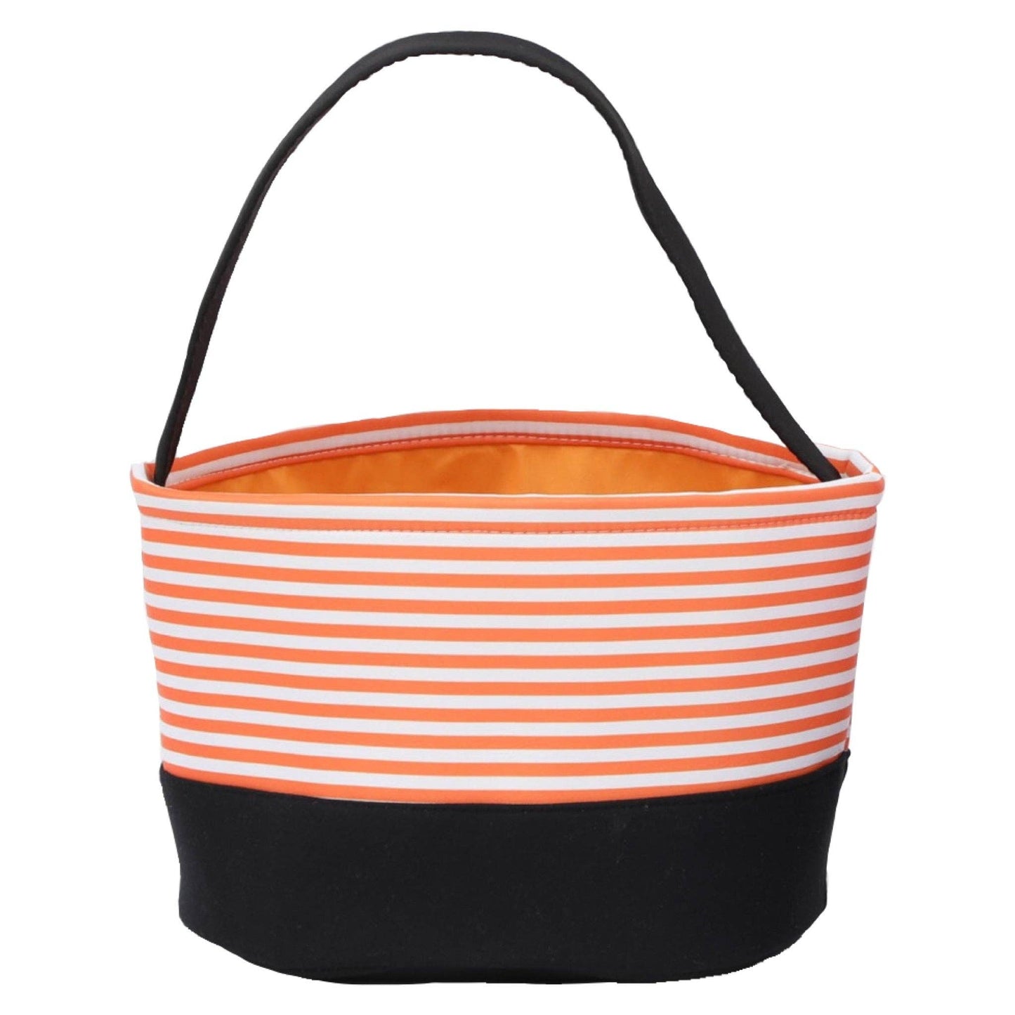 Love That Cotton - Gingham/Seersucker Bucket Bag - Easter Basket  with Egg Embroidery