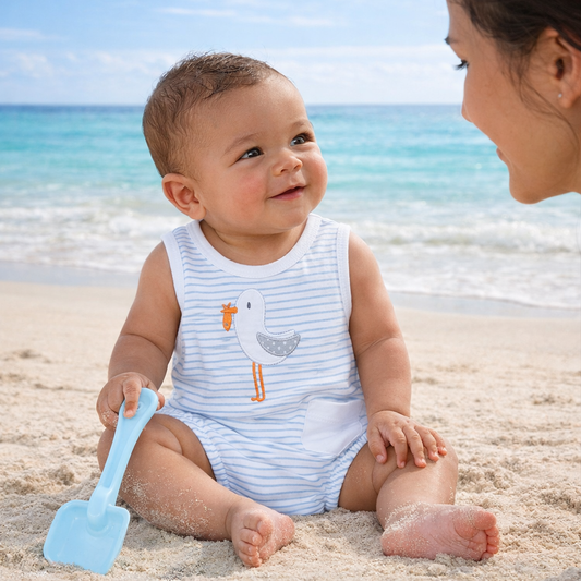 Magnolia Baby - Seabird Shores Applique Bubble