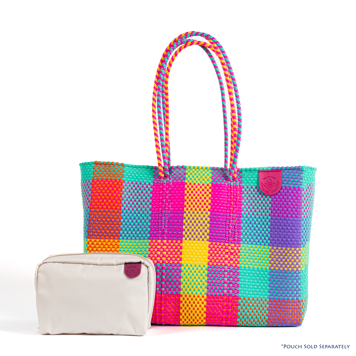 Tin Marin-Fiesta Woven Plastic Beach Super Tote