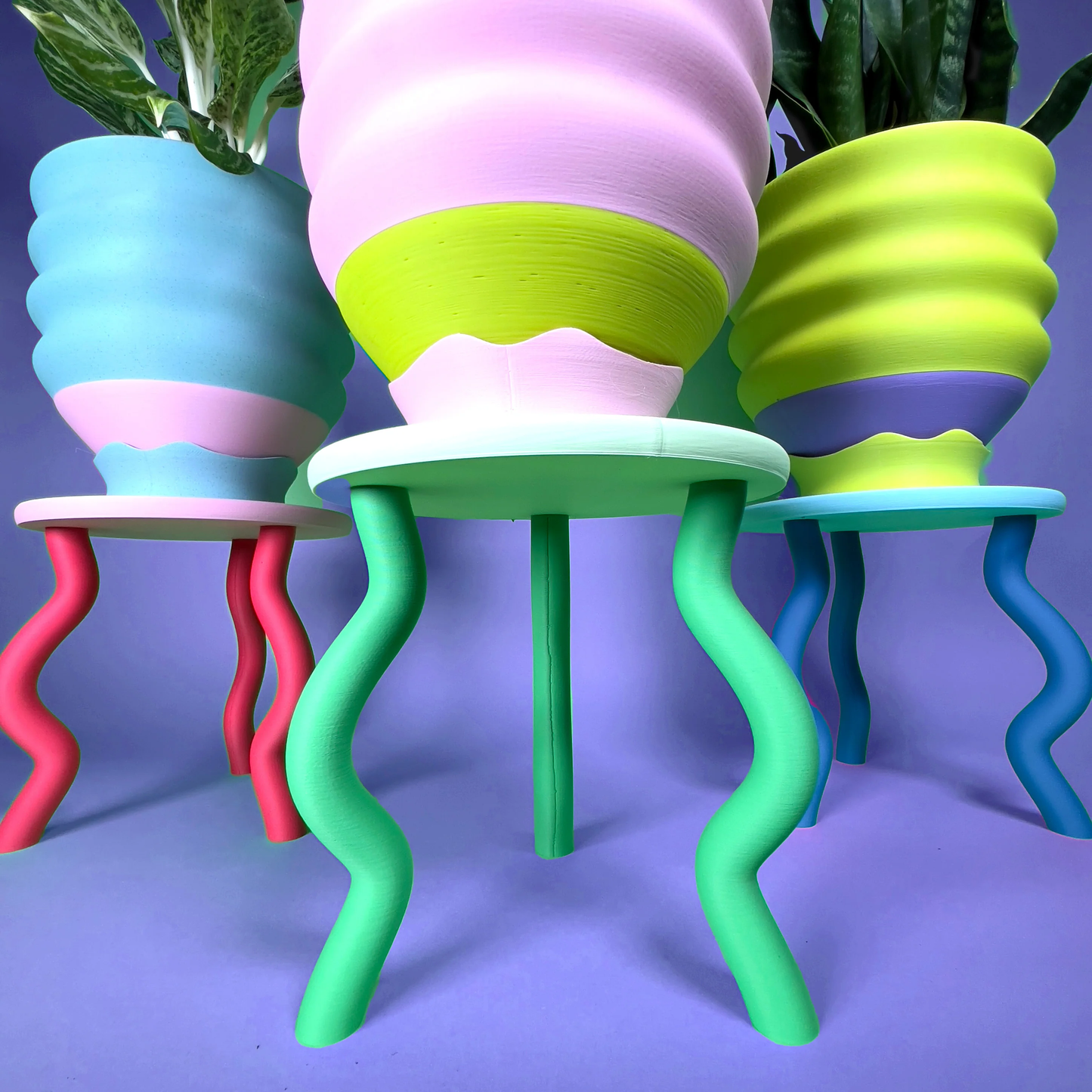Wavy Plant Stand (3 colorways)