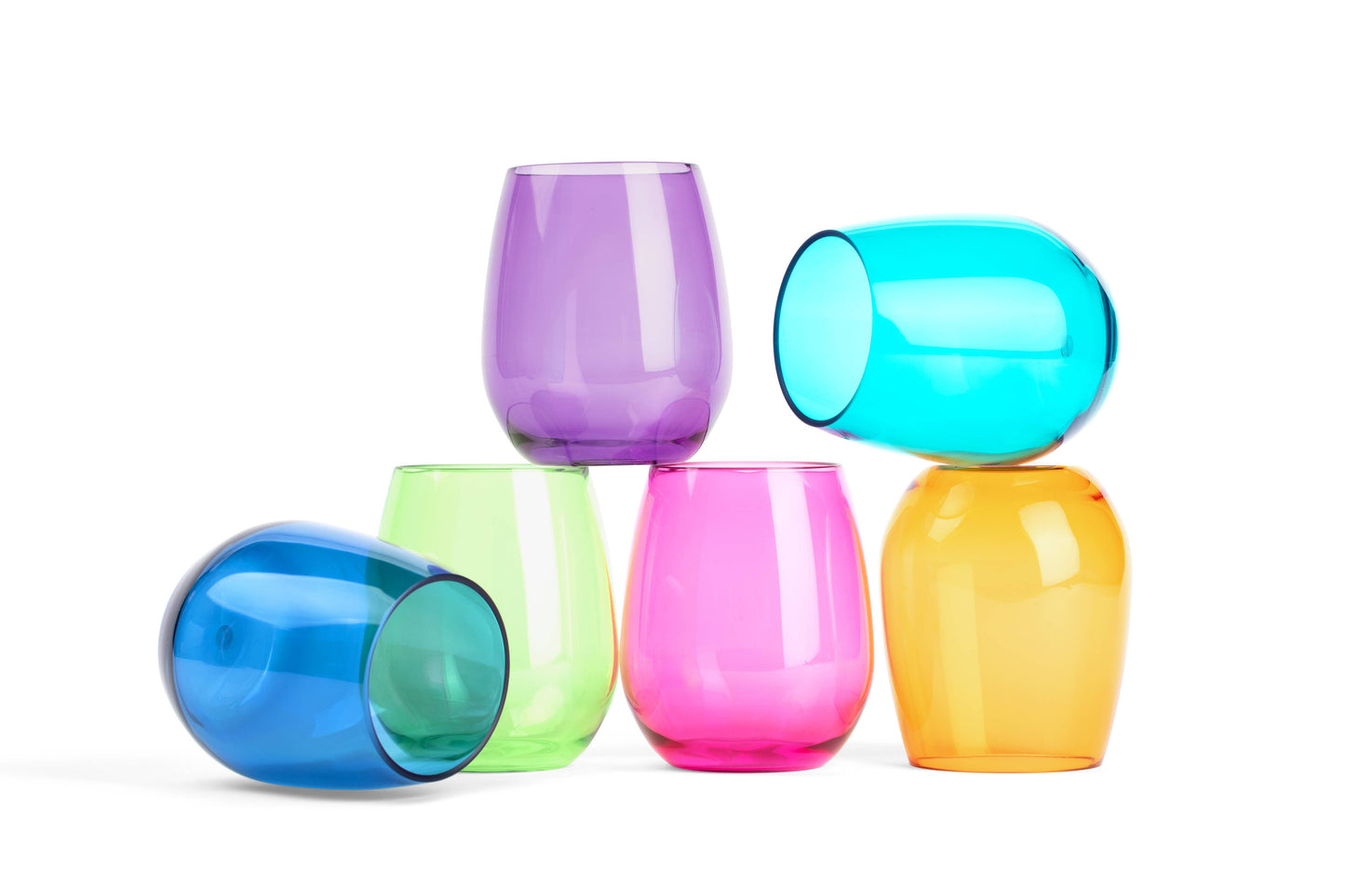 pop design - Acrylic Stemless Wine Glasses-Jewel