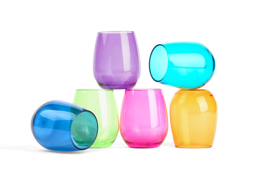 pop design - Acrylic Stemless Wine Glasses-Jewel
