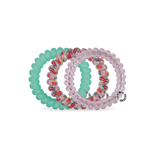 TELETIES - Spiral Hair Coils | Large | Spring Splash