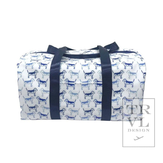 TRVL Design - Duffel - Puppy Love Blue Weekender Bag