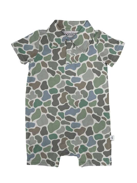 Goosies - Pebble Camo - SS Polo Romper