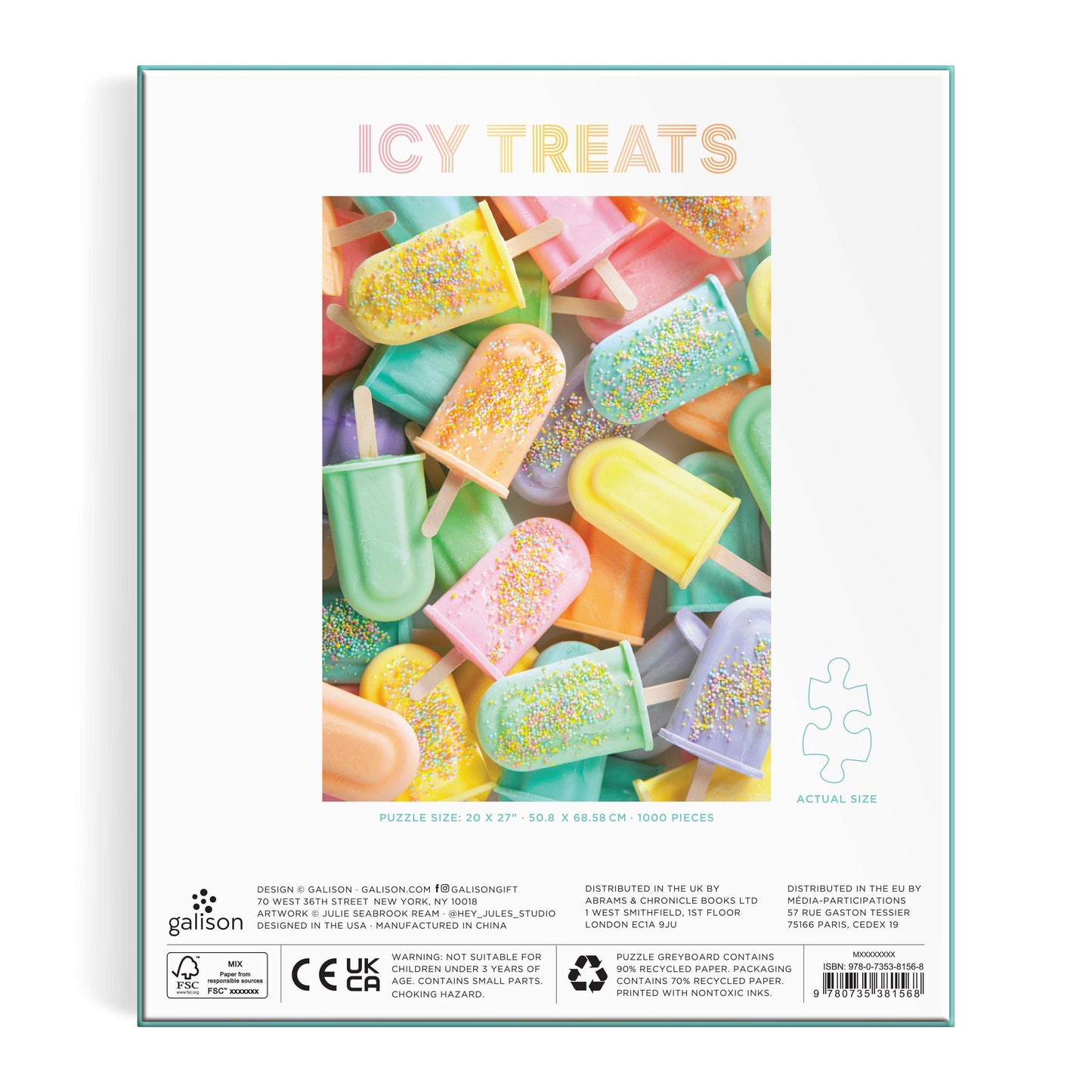 Chronicle Books - Icy Treats 1000 Piece Puzzle