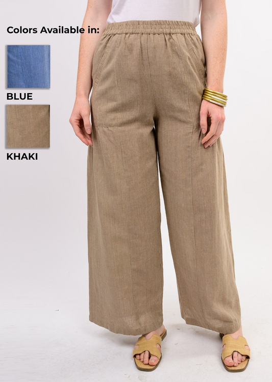 Ivy Jane - Wide Leg Pant - Khaki