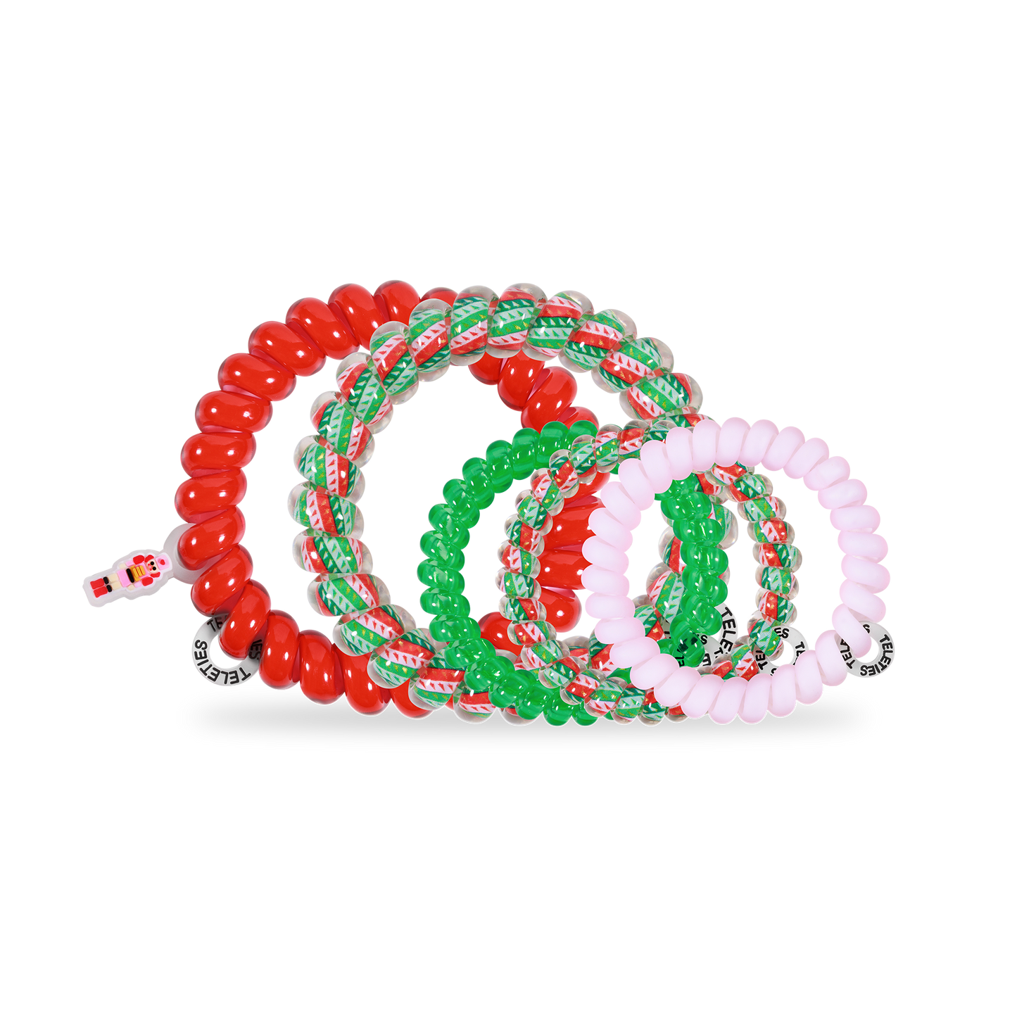 TELETIES - Spiral Hair Coils | Mix Pack | You Crack Me Up Hair Ties