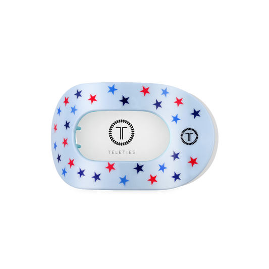TELETIES - Flat Round Hair Clip | Medium | United We Sparkle