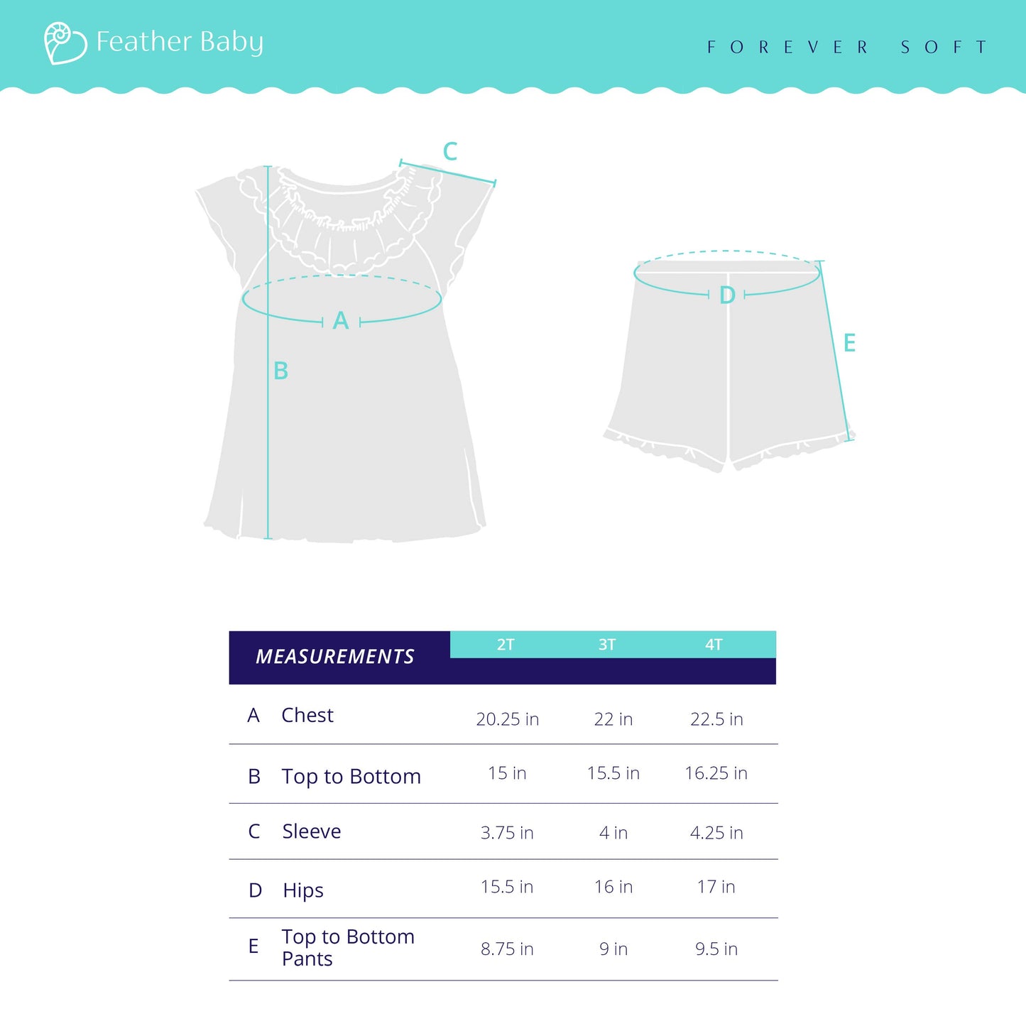 Feather Baby - Ruched Tunic Set- Splashes on White - Baby 2-Piece Set