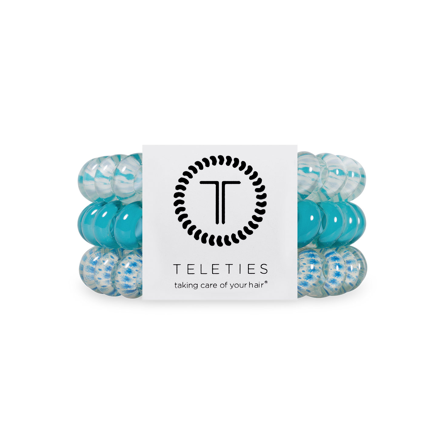 TELETIES - Spiral Hair Coils | Large | Soft Surf
