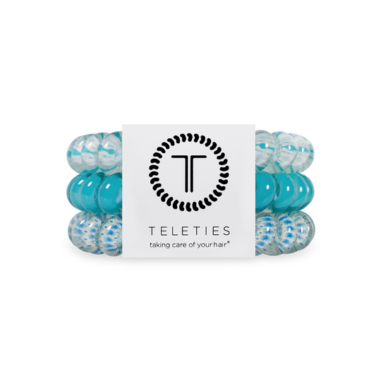 TELETIES - Spiral Hair Coils | Large | Soft Surf