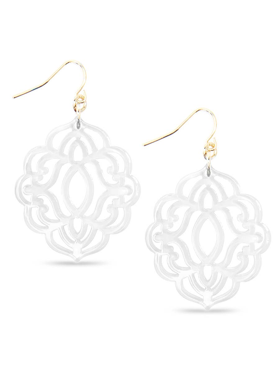 ZENZII Jewelry - Baroque Resin Drop Earring