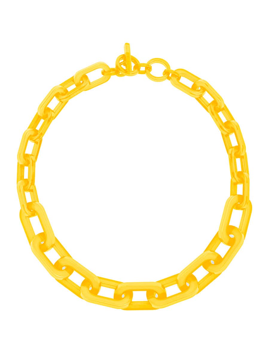 ZENZII Jewelry - Colorful Resin Cable Link Collar Necklace