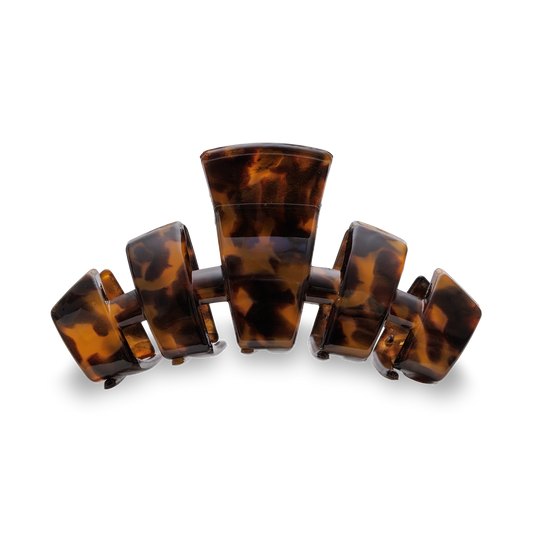 TELETIES - Classic Hair Clip | Large | Tortoise