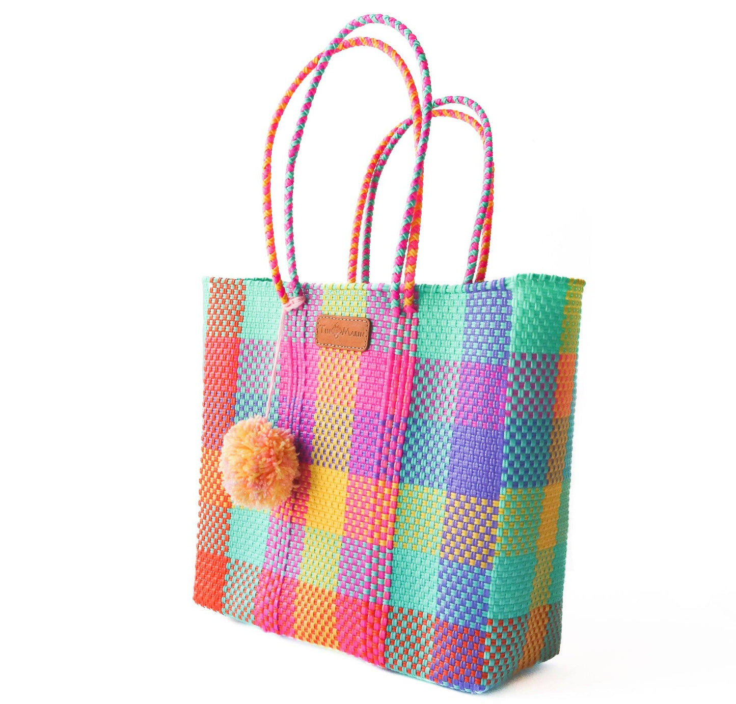 Fiesta Woven Plastic Tote Bag