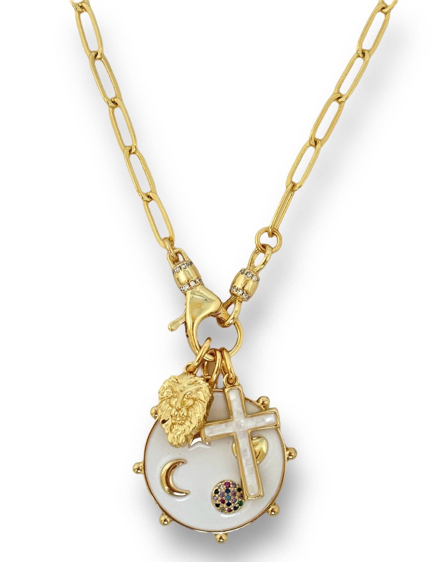Shiver + Duke - Gold Medium Paperclip Chain - Interchangeable Charms