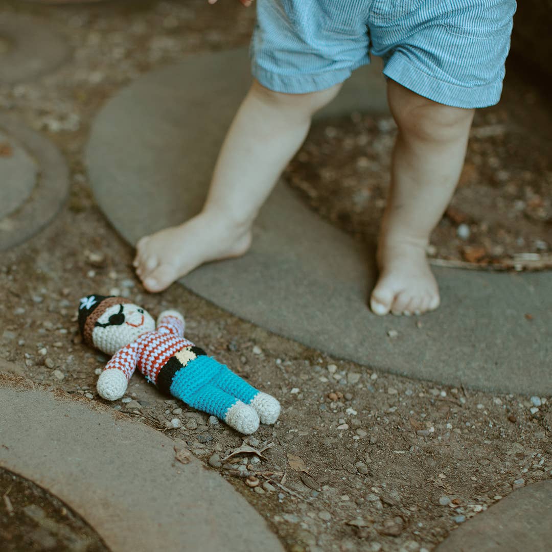 Pebble - Mini Pirate Doll Rattle