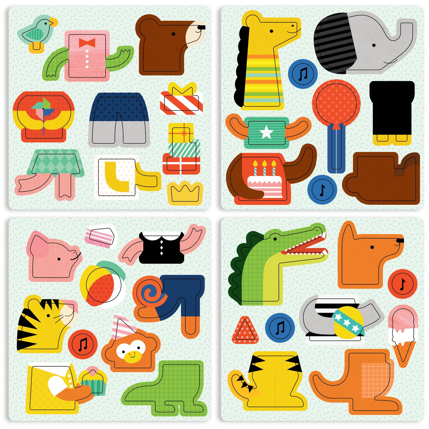 Chronicle Books - Party Animals On-the-Go Magnetic Play Set