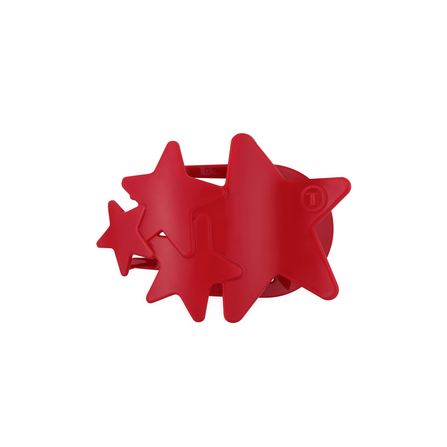 TELETIES - Flat Hair Clip | Medium | Red Shooting Star