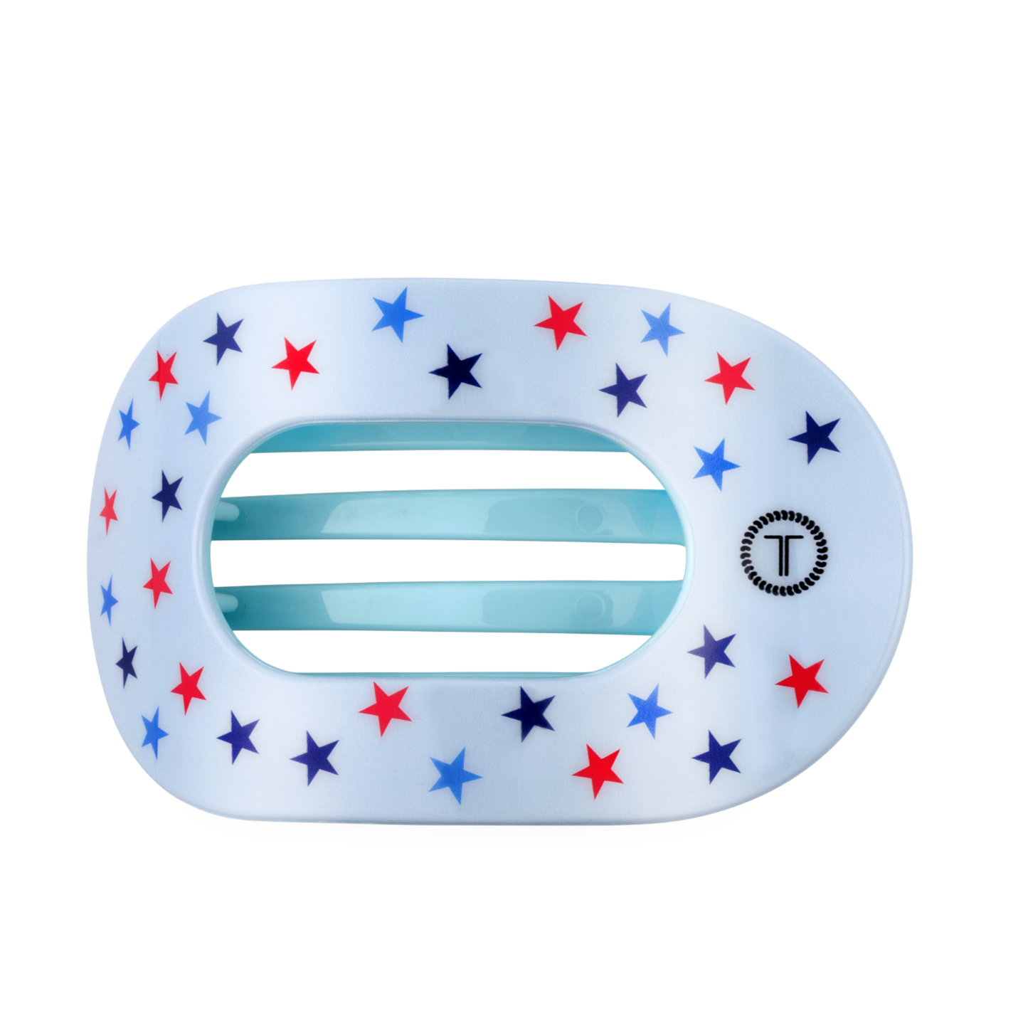 TELETIES - Flat Round Hair Clip | Large | United We Sparkle