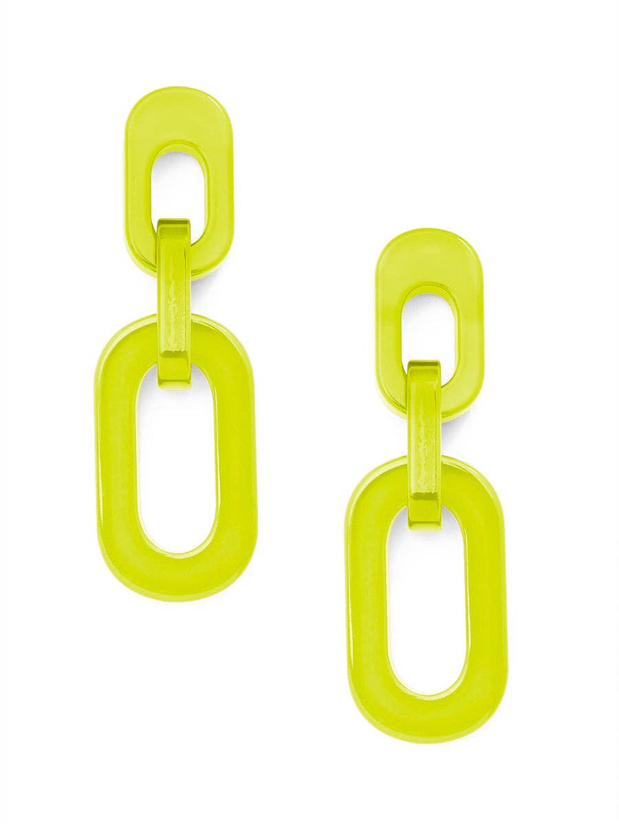 ZENZII Jewelry - Resin Cable Chain Drop Earring