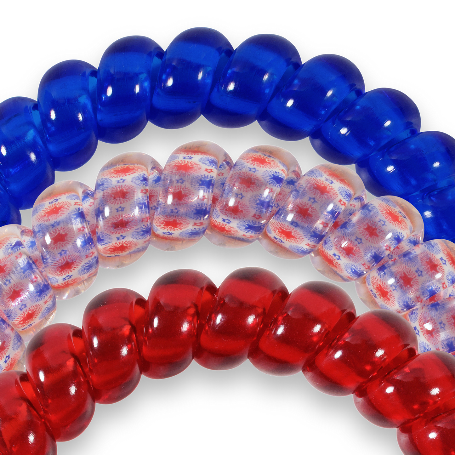 TELETIES - Patriot Pop Large Hair Ties