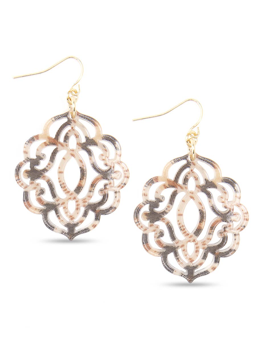 ZENZII Jewelry - Baroque Resin Drop Earring