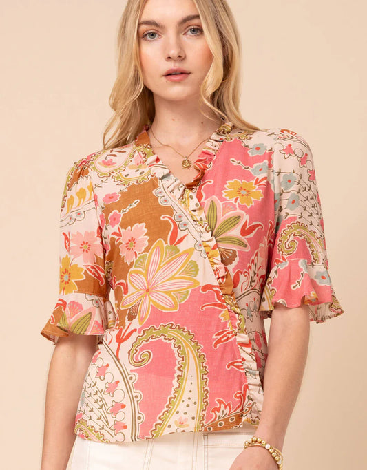 Spartina - Elsie Blouse Mercer House Paisley