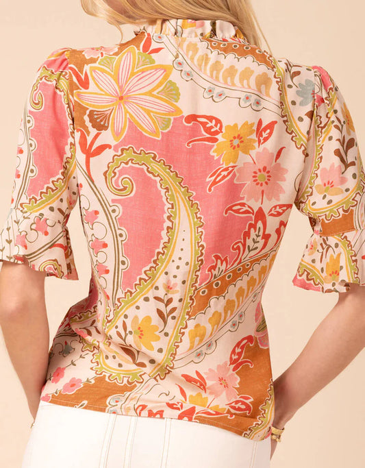 Spartina - Elsie Blouse Mercer House Paisley