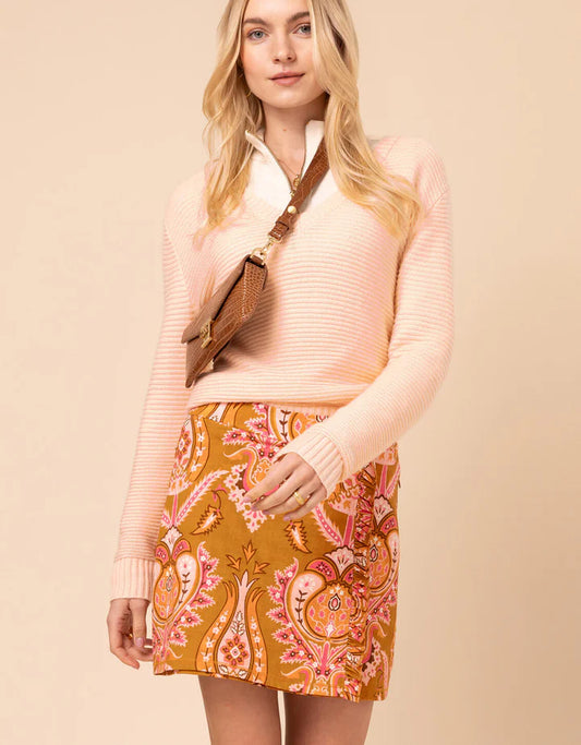 Spartina - Ruffle Skort Mercer House Damask Brown